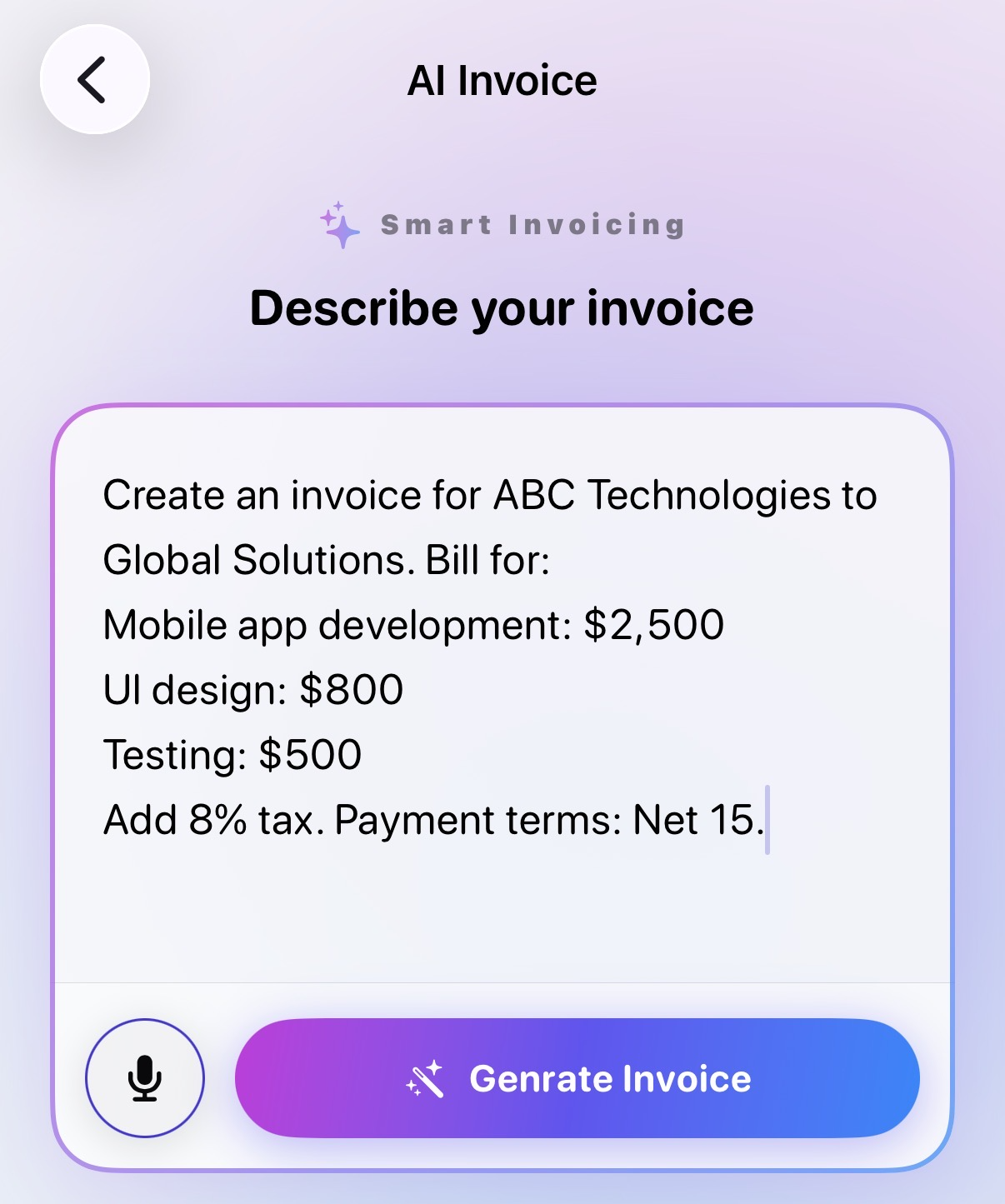 AI Invoice